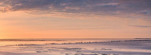 Panorama und Sonnenuntergang am Nordkap, Groningen von Henk Meijer Photography