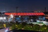 Het Feijenoord Stadion "De Kuip" in Rotterdam met rode ring van MS Fotografie | Marc van der Stelt thumbnail