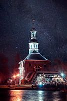 Zijlpoort (Leiden) by night