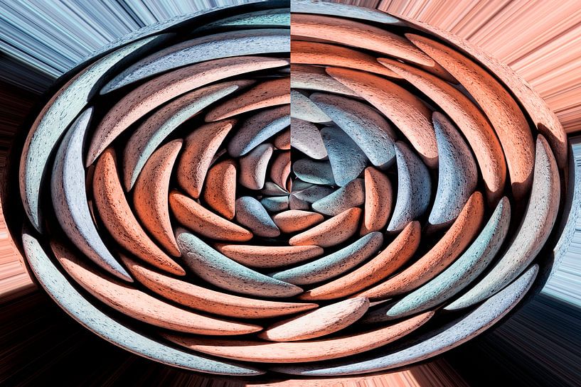 Roze en blauw par José Janssen