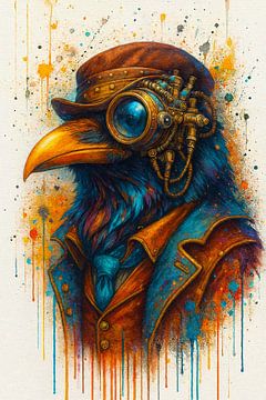 Steampunk-Raben-Kommandant von Digital Picture Art
