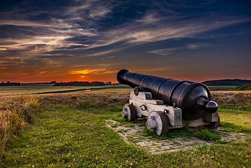 Kanon Fort de Schans  Texel van Texel360Fotografie Richard Heerschap