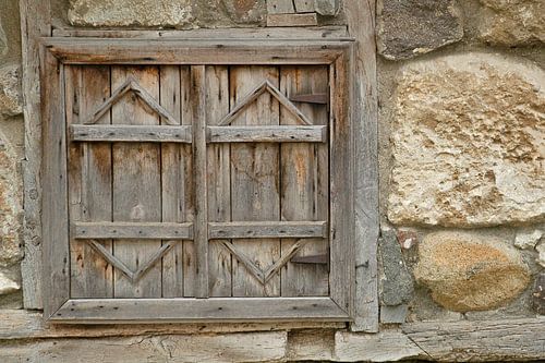 Old wooden shutters