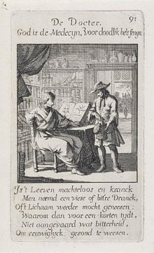 Jan Luyken, Dokter, 1694 van Atelier Liesjes
