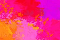 Pop van kleur. Tropische schittering. Abstracte kunst in neonkleuren. van Dina Dankers thumbnail