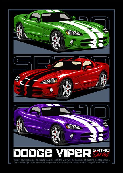 Dodge Viper SRT-10 Muscle Car by Adam Khabibi
