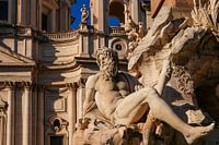 Bernini Fontana dei Quattro Fiumi Piazza Navona Rome