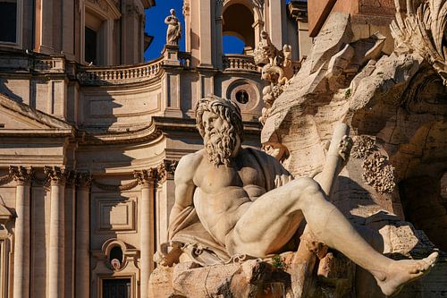 Bernini Fontana dei Quattro Fiumi Piazza Navona Rom