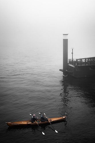 The rowing boat takes a break by visualmoods.art