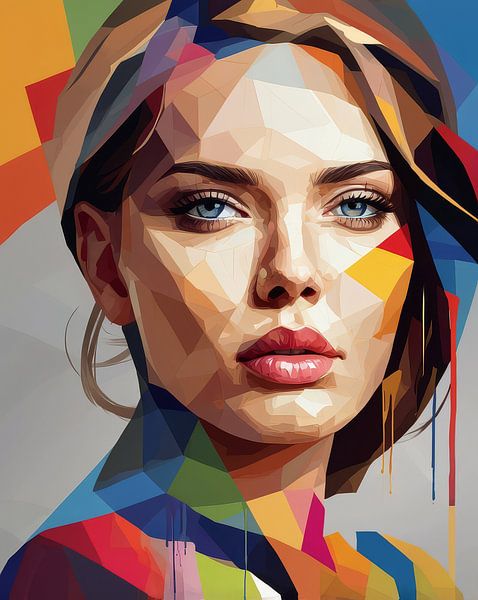 Potrait abstrakt von hisam colours