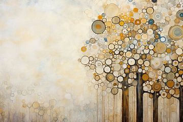 Abstrakte Bäume | Abstrakte Natur Kunst von Abstraktes Gemälde