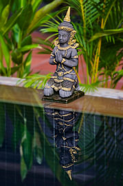 A reflection of Buddhist serenity by Frank Photos