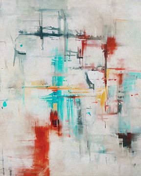 Abstracte figuurstudie van Jan Keteleer (JanKé): Een reis voorbij het canvas
