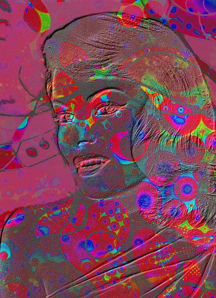Pop-art dame van Claudia Gründler