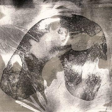 Wabi-sabi minimalist abstract in neutral colors by Abstract Minimalist Art