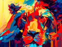 Lion with Various Colours