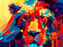 Lion with Various Colours