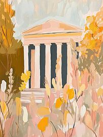 Sommergarten mit Säulen von Blickfänger Gemälde