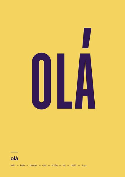 Affiche Olá par AchtNegen