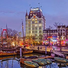 Alter Hafen an einem Dezemberabend von Frans Blok - Fotos, Kunst und weitere Wanddekoration