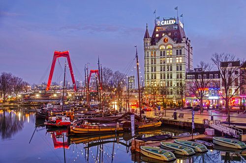 Old Harbour on a December evening by Frans Blok - photos, art and other wall decoration