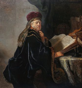 Geleerde in zijn studeerkamer, Rembrandt