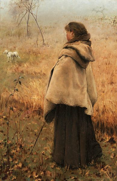 The Girl with the Millais Cape, Edward Riche Butler by Masterful Masters