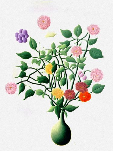 Fris boeket met bloemen