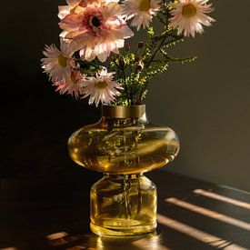 Still life with silk flowers. by Alie Ekkelenkamp