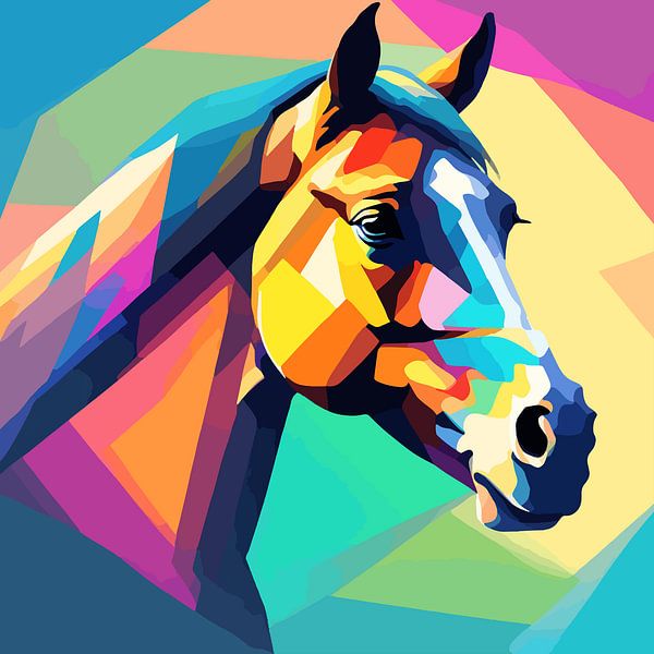 Pferdekopf WPAP von SOTA ArtSign