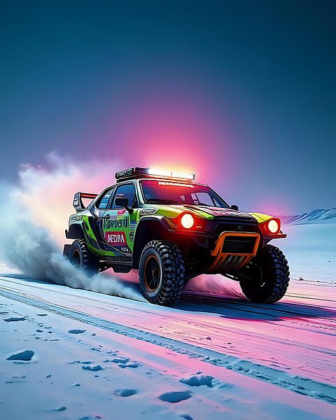 De race van de winterhelden van Jean Pierre