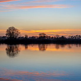 After sunset Wildervank with Grebe by R Smallenbroek