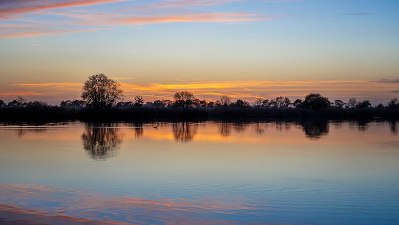 After sunset Wildervank with Grebe by R Smallenbroek