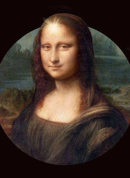 Die Mona Lisa leuchtet von Moonheart Artworks