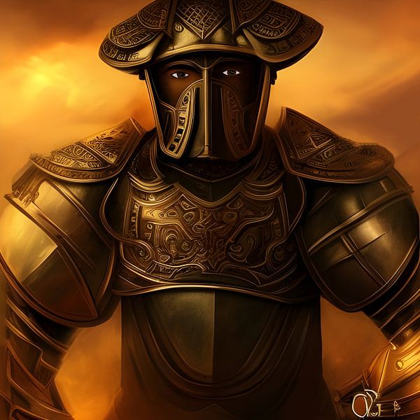 Warrior of the Elements in Armour by Babetts Bildergalerie