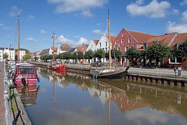 aan de Oude Haven in Weener aan de Ems, Rheiderland, district Leer