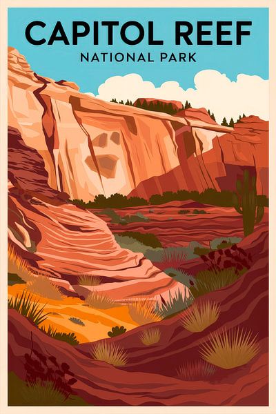Capitol Reef National Park von Poster Art Shop