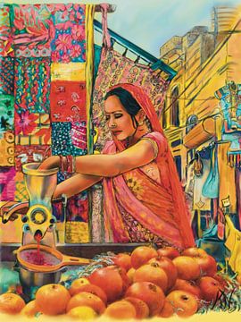 The Pomegranate Press, Fort Jaisalmer India by Karen Nijst