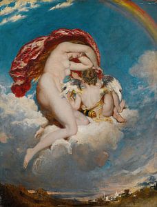 Venus und Amor auf dem Weg nach unten