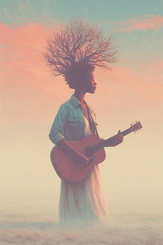 Naturmusik – Frau mit Gitarre