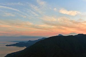 Sonnenuntergang bei Forza d'Agro mit Blick zum Vulkan Ätna