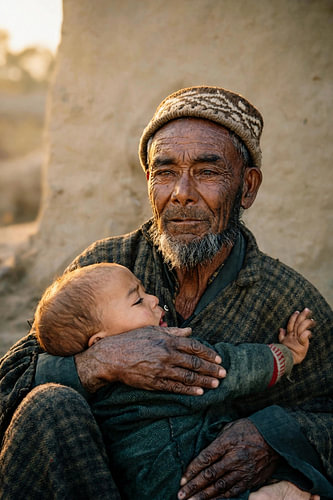 Ein Moment in Ladakh, Indien.