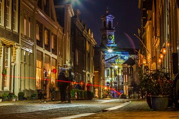 Das Rathaus von Dordrecht während der Dordrechter Dezembertage von Lizanne van Spanje