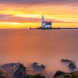 Horse of Marken sunrise by van Veen Allround Photography
