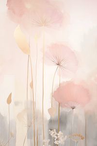 Japandi, Fleurs en pastel