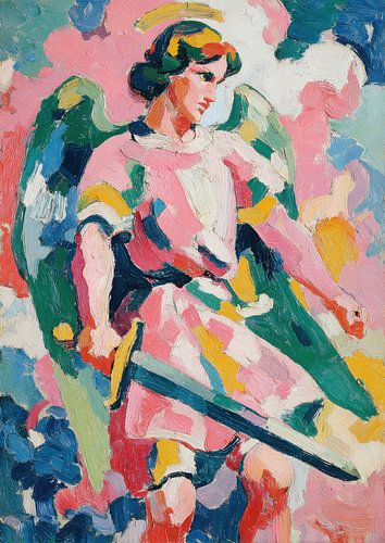 Engel Michael Schilderij