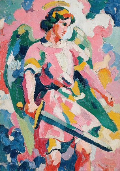 Engel Michael Malerei von Niklas Maximilian