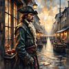 Back in Time -  Footsteps of a Fearless Sailor by Johannas Art Creations