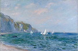 Klippen und Segelboote bei Pourville, Claude Monet