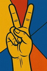 Peace & Power – Das Symbol des Friedens in moderner Pop-Art von Eric Nagel